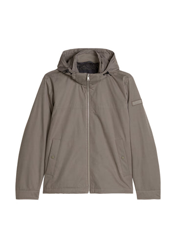 Jacke mit abnehmbarer Kapuze und Kordelzug