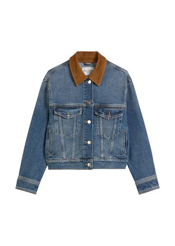 Jeansjacke im Barn-Stil