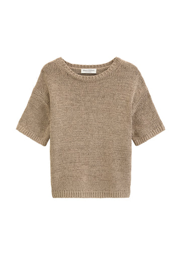 Loose Fit Kurzarm-Pullover