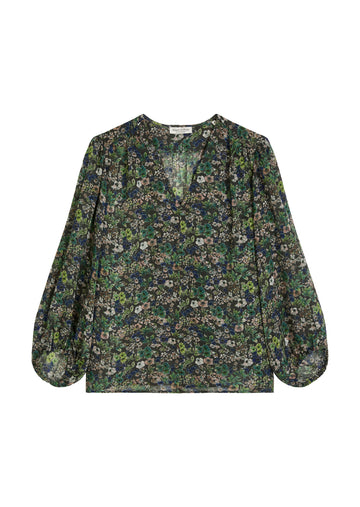 Print-Bluse Relaxed Fit