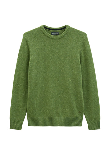 Pullover im Regular Fit aus gesprenkeltem Tweedgarn