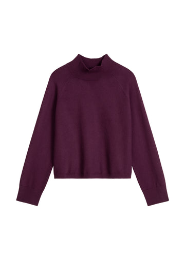 Softer Strickpullover aus Cotton Wool Stretch