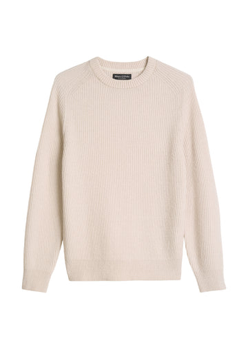 Strickpullover im Regular Fit aus weichem Schurwolle-Mix
