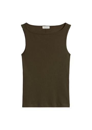 Tanktop im Regular Fit mit U-Boot-Ausschnitt