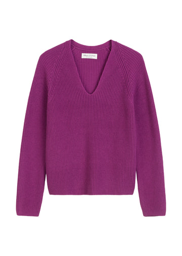 V-Neck-Strickpullove
