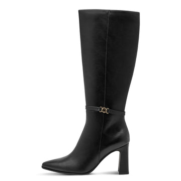 Spitzer Stiefel mit Absatz