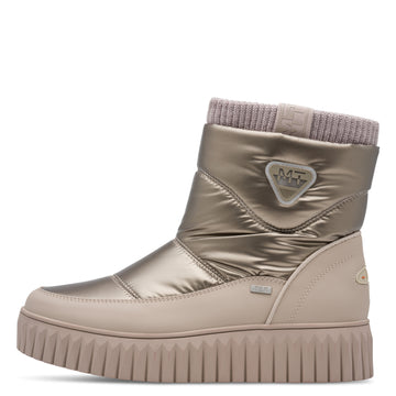 Stiefelette mit Plateau und Warmfutter