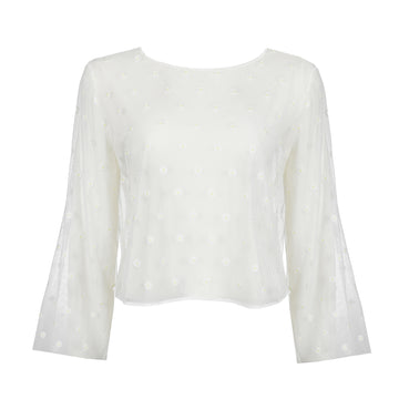 Durchsichtiges Langarmshirt
