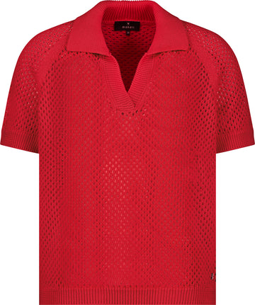 Ajour-Poloshirt