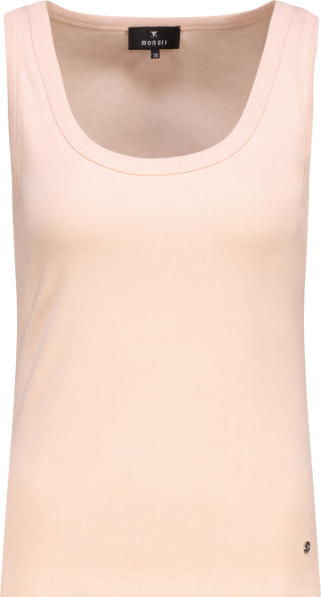 Basic-Top aus Baumwolle mit Rippstruktur