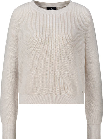 Basic Strickpullover mit Lurex