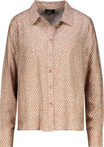 Bluse mit Fischgratmuster