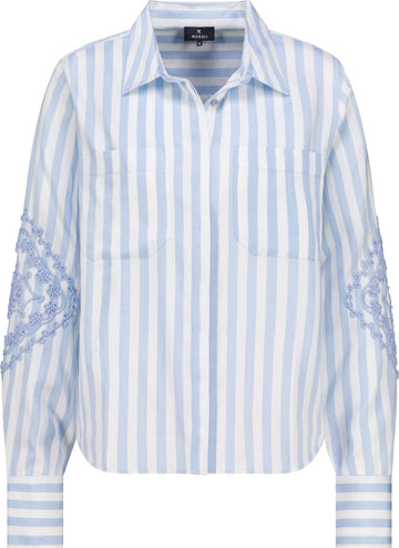 Bluse mit Kordelstickerei