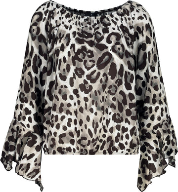 Bluse mit Leomuster