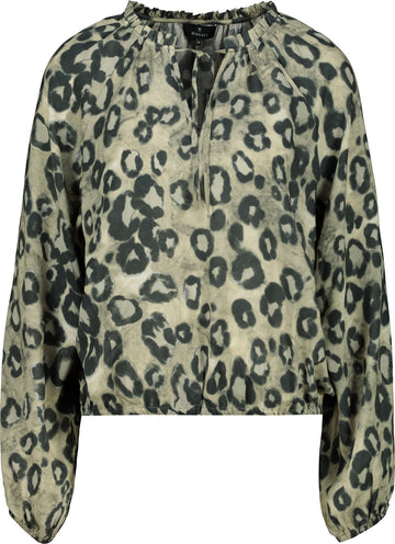 Bluse mit Leomuster