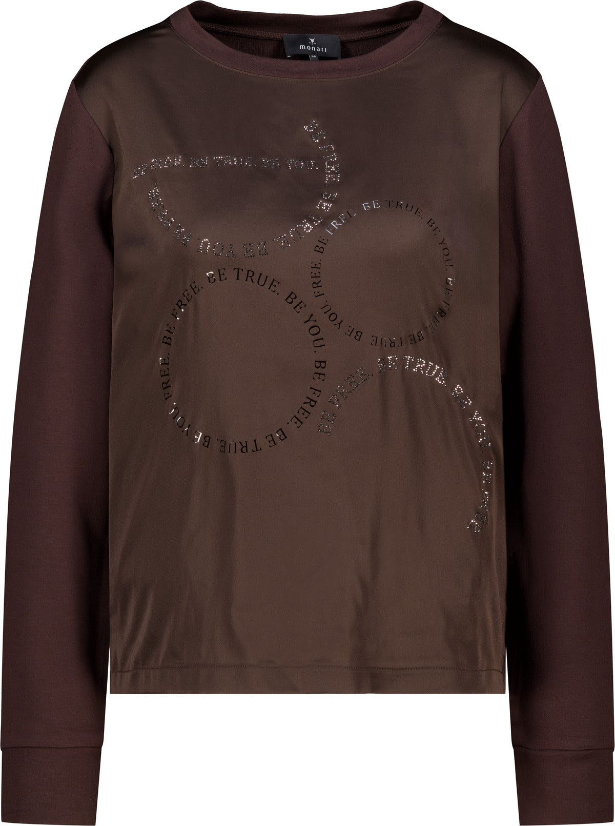 Monari Langarmshirts  braun