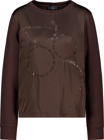 Blusenshirt mit Satinoptik