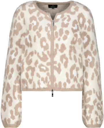 Cardigan mit Leopardenmuster