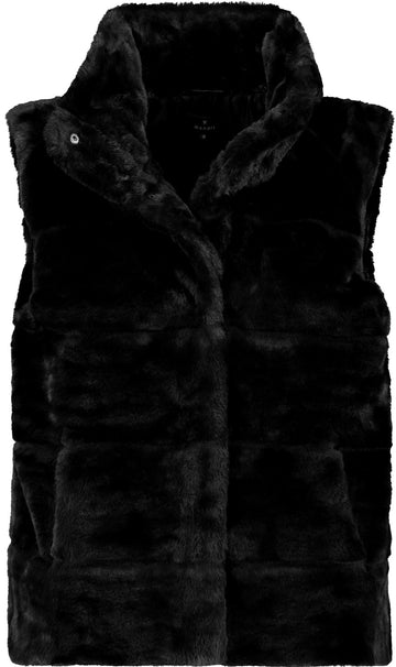 Fellweste mit Stehkragen