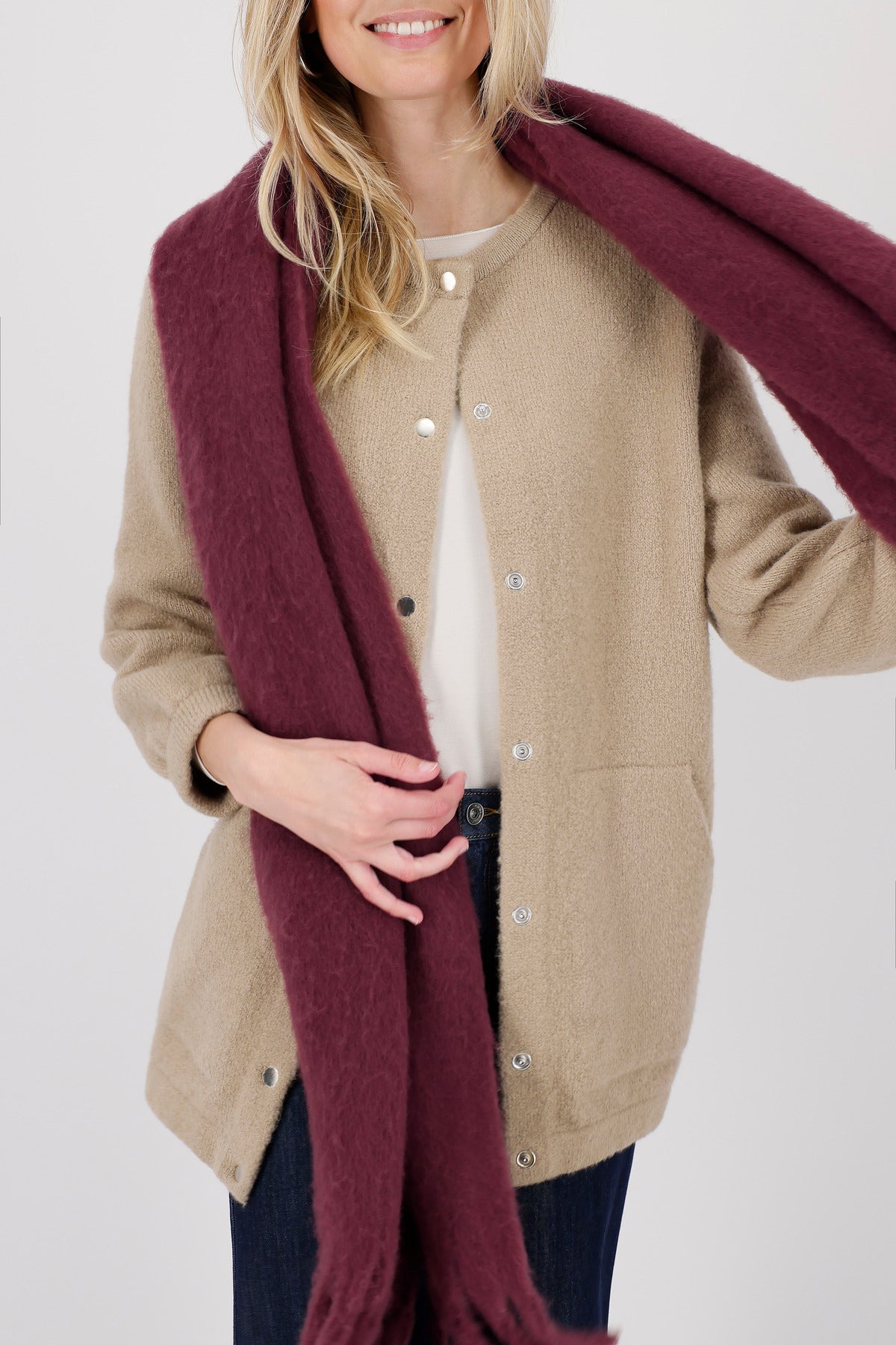 Monari Schals  bordeaux