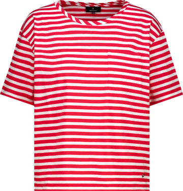 Gestreiftes T-Shirt mit Brusttasche