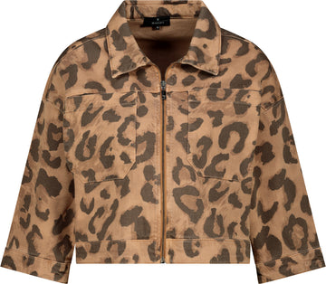 Jacke mit Leo-Druck