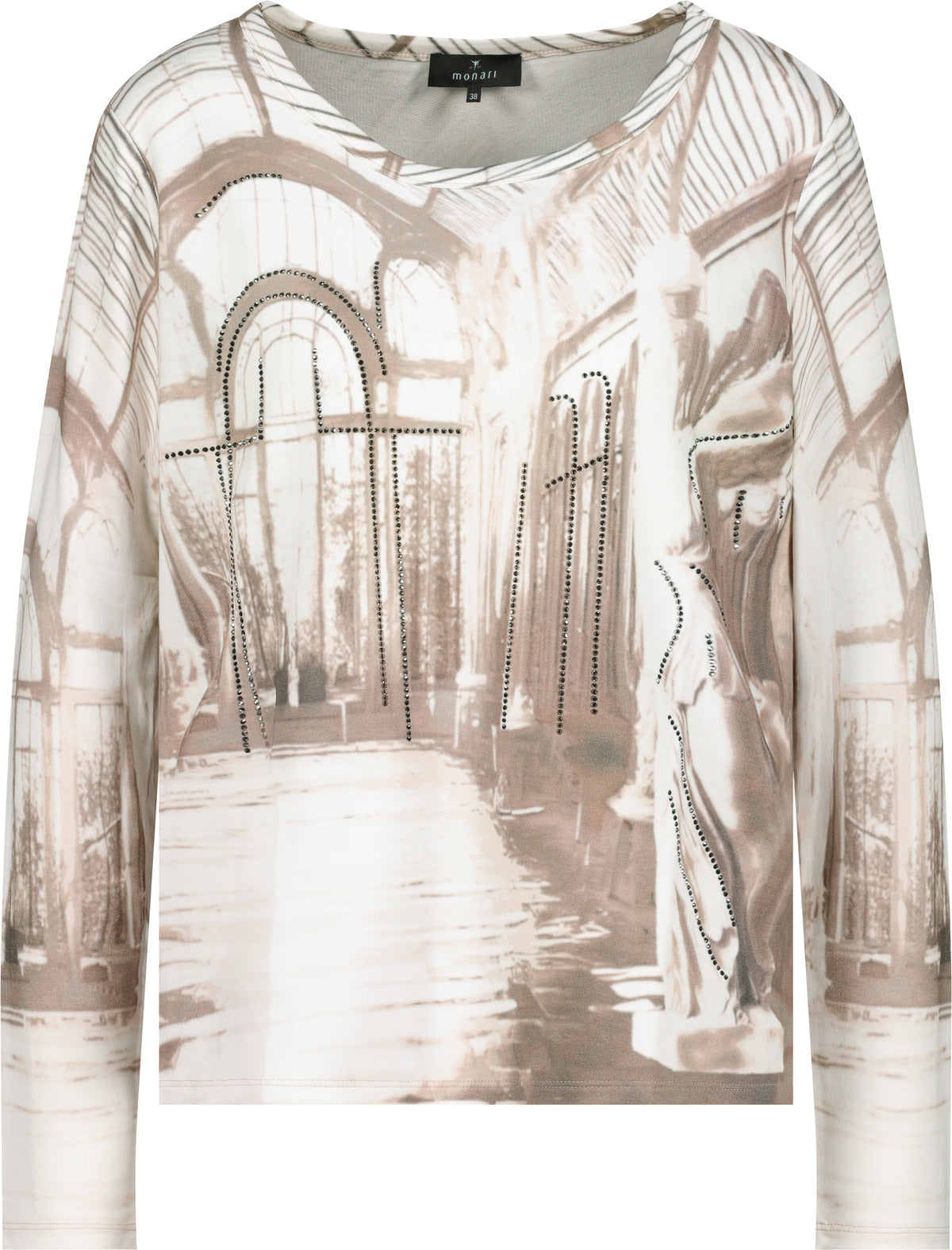 Monari Langarmshirts  beige