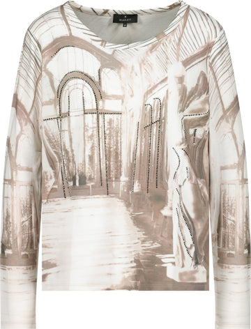 Langarmshirt mit Gallery-Print