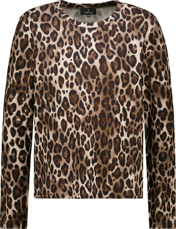 Langarmshirt mit Leomuster
