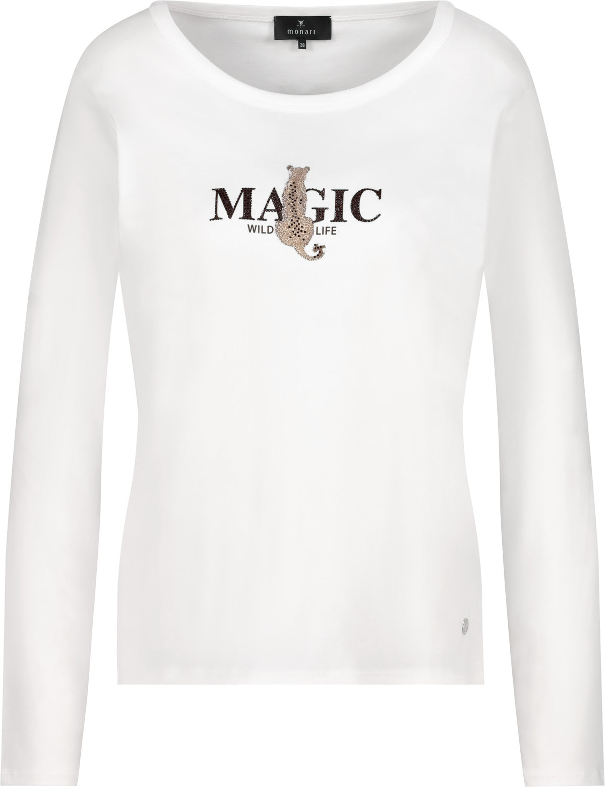 Monari Langarmshirts  weiß