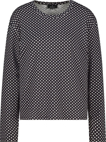 Langarmshirt mit Punktemuster