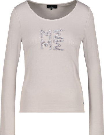 Langarmshirt mit Schmuckdetails