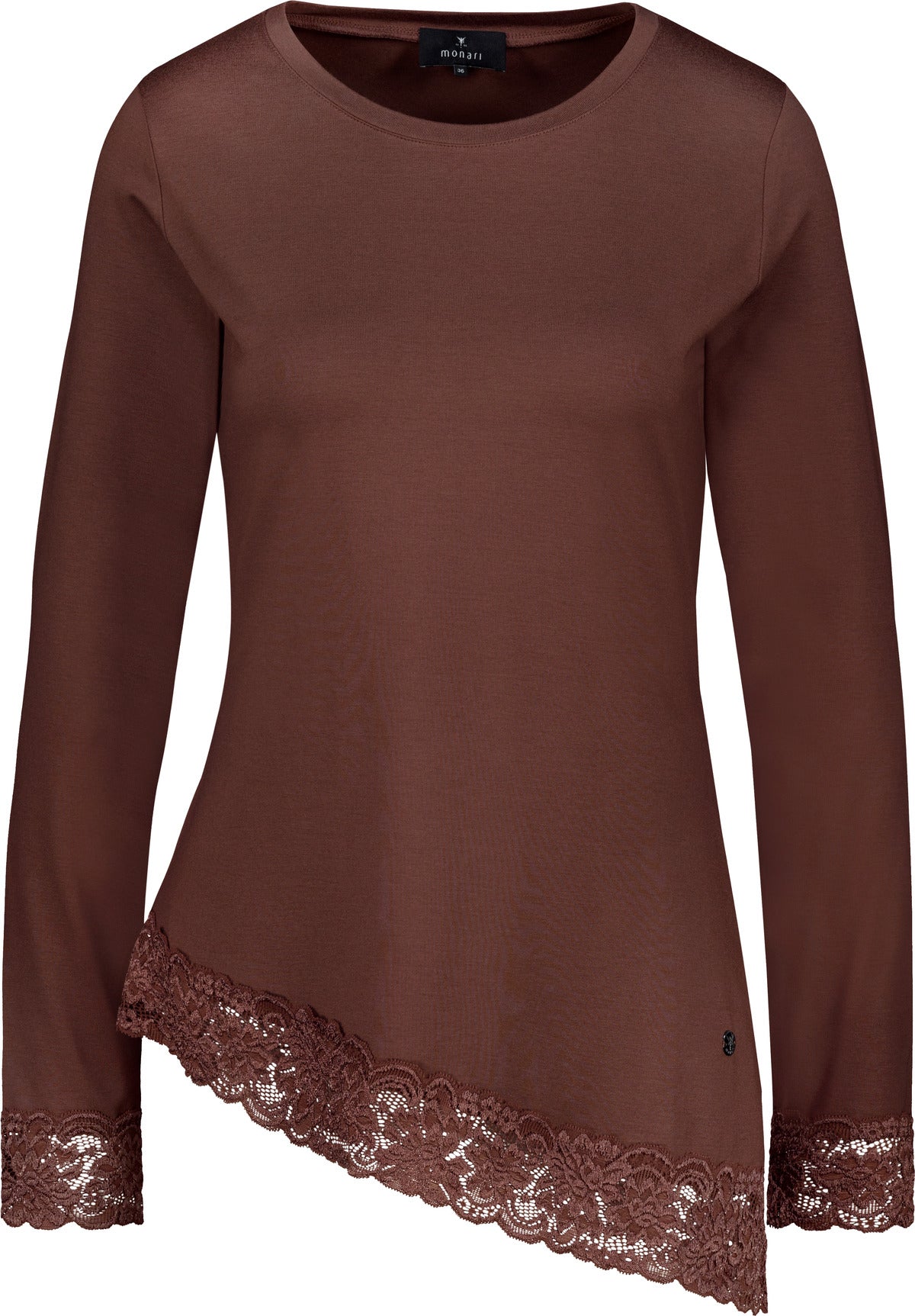 Monari Langarmshirts  braun