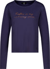 Monari Langarmshirts  dunkelblau