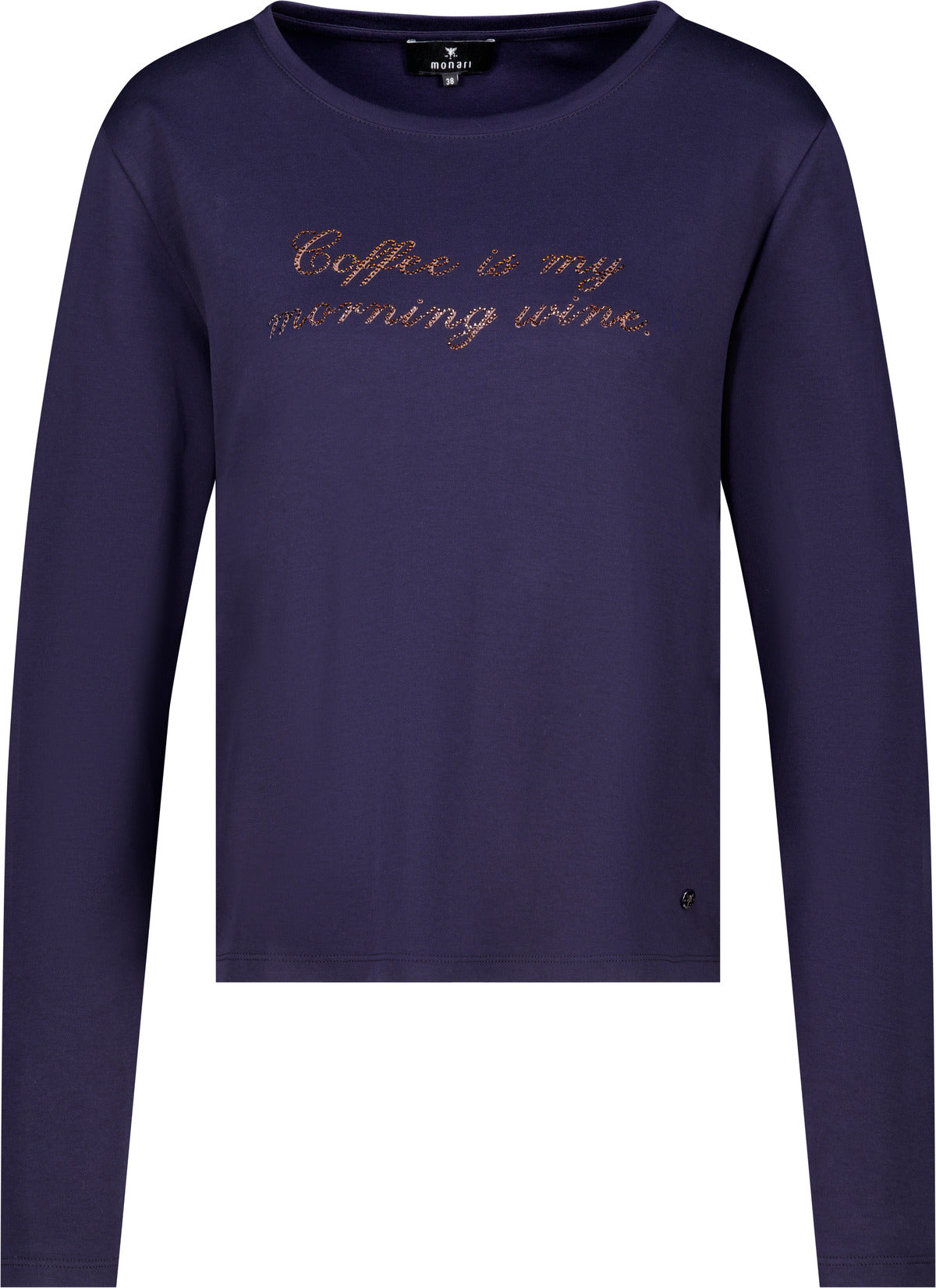 Monari Langarmshirts  dunkelblau