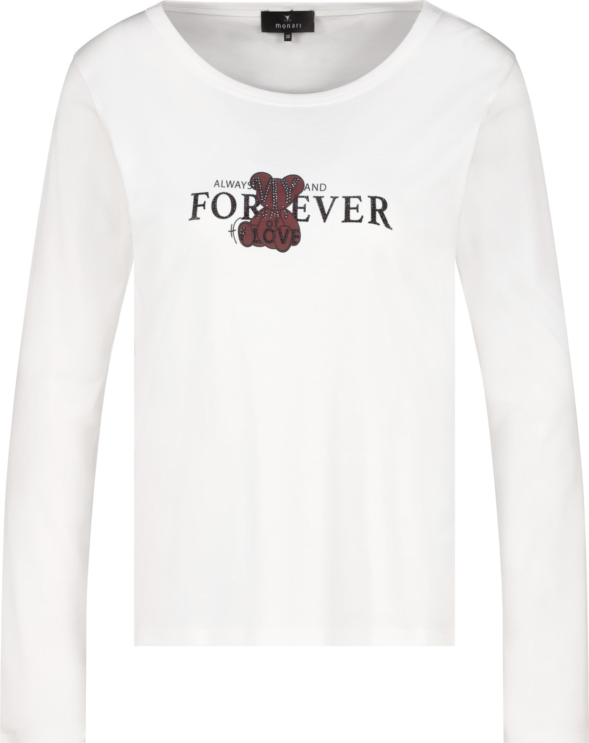Monari Langarmshirts  weiß