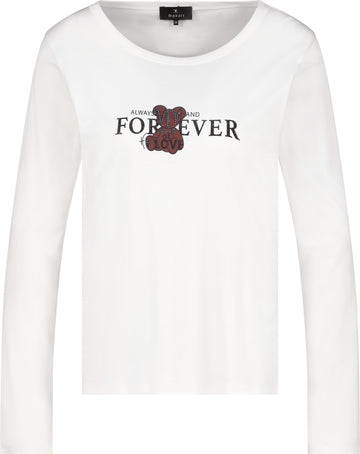 Langarmshirt mit Teddyprint