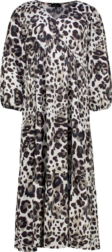 Maxi-Kleid mit Leomuster