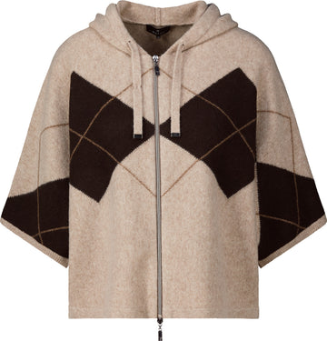 Monari Strickjacke mit Karomuster