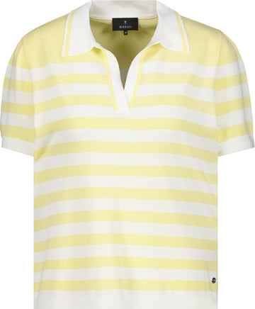 Polo-Pullover mit Streifen