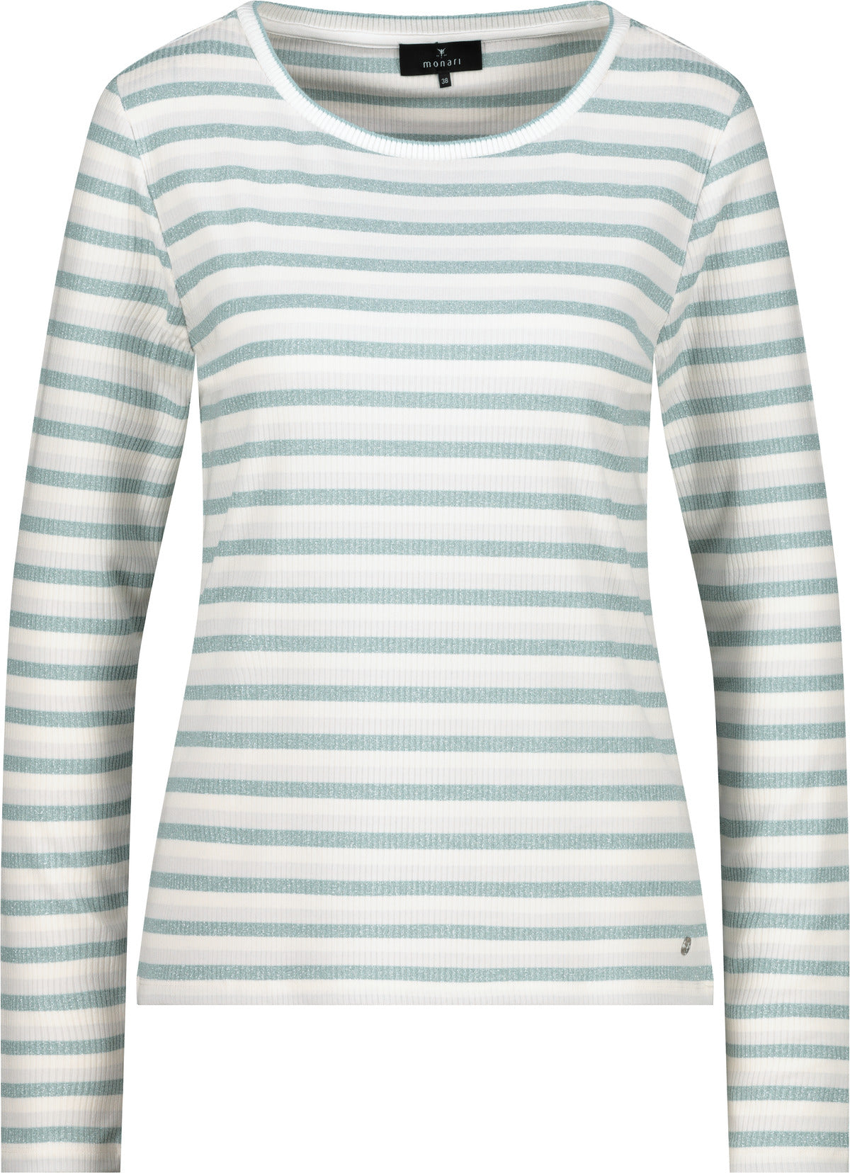 Monari Langarmshirts  grau