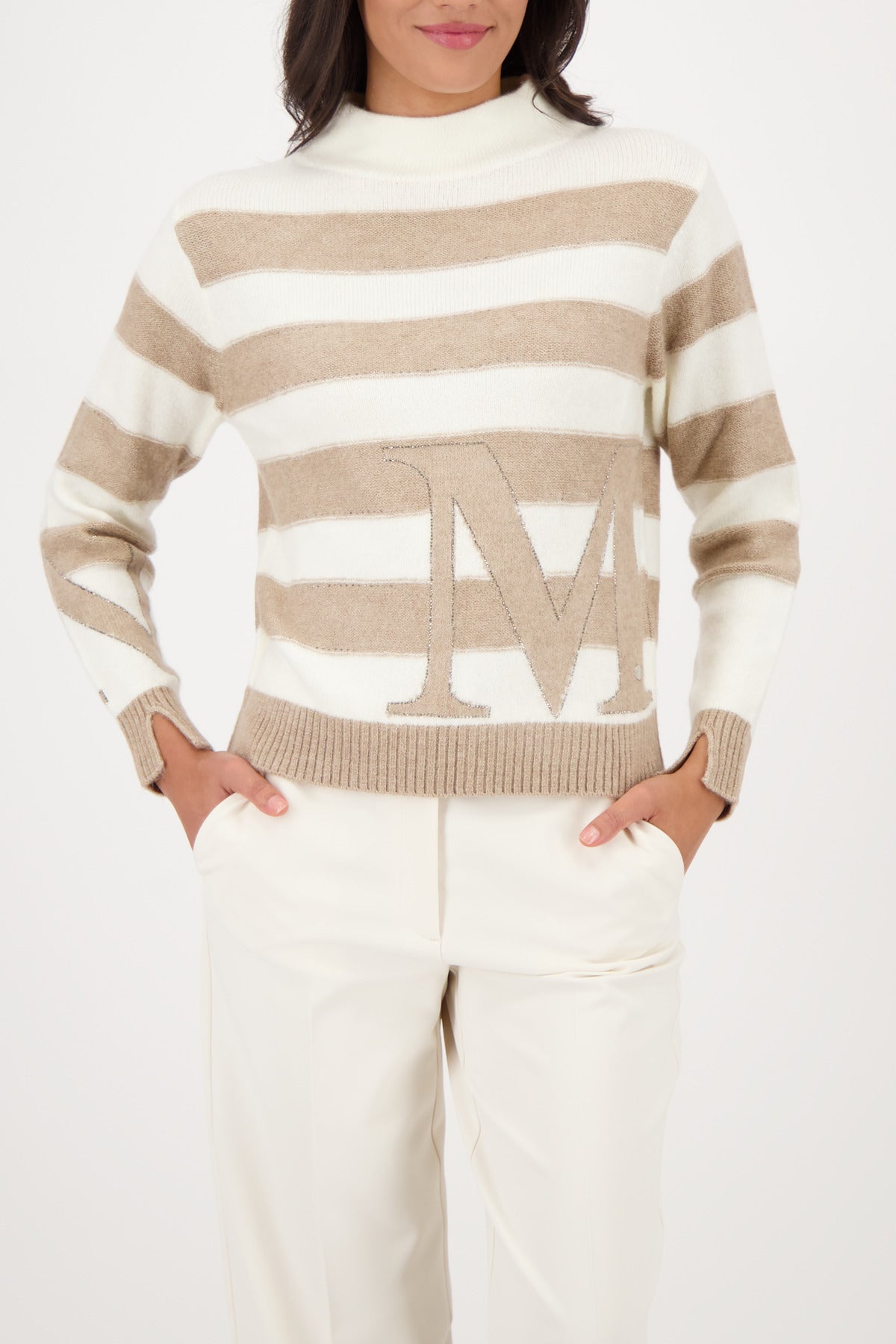Monari Pullover  hellbraun
