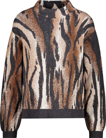 Pullover mit Tigermuster