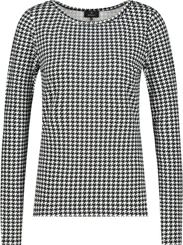 Shirt mit Hahnentrittmuster