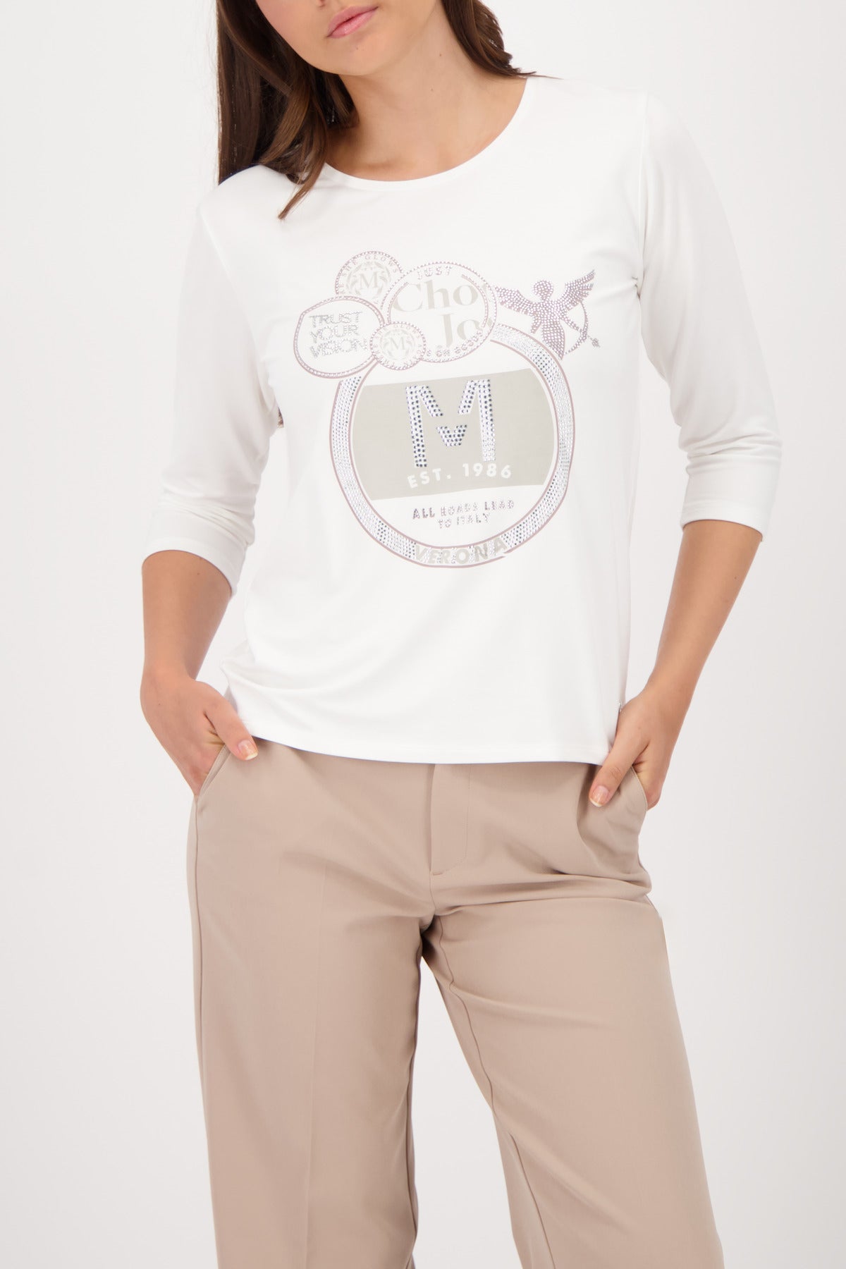 Monari 3/4-Shirts  weiß