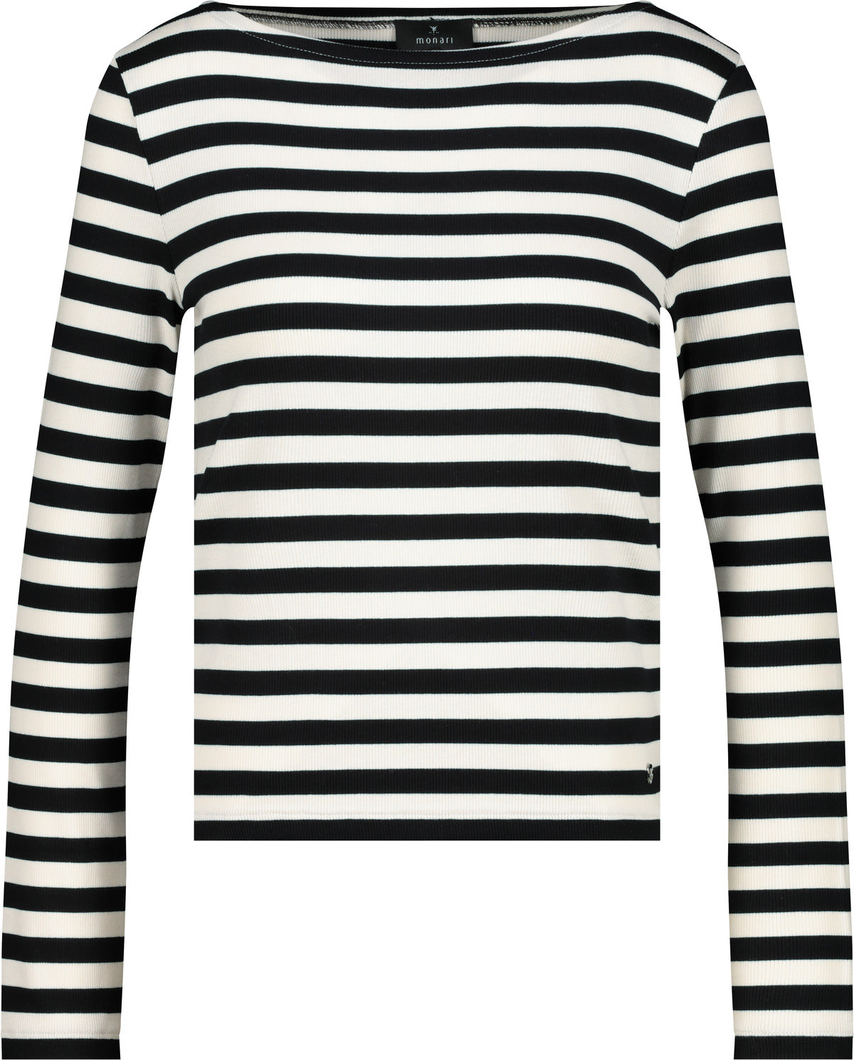 Monari Langarmshirts  schwarz