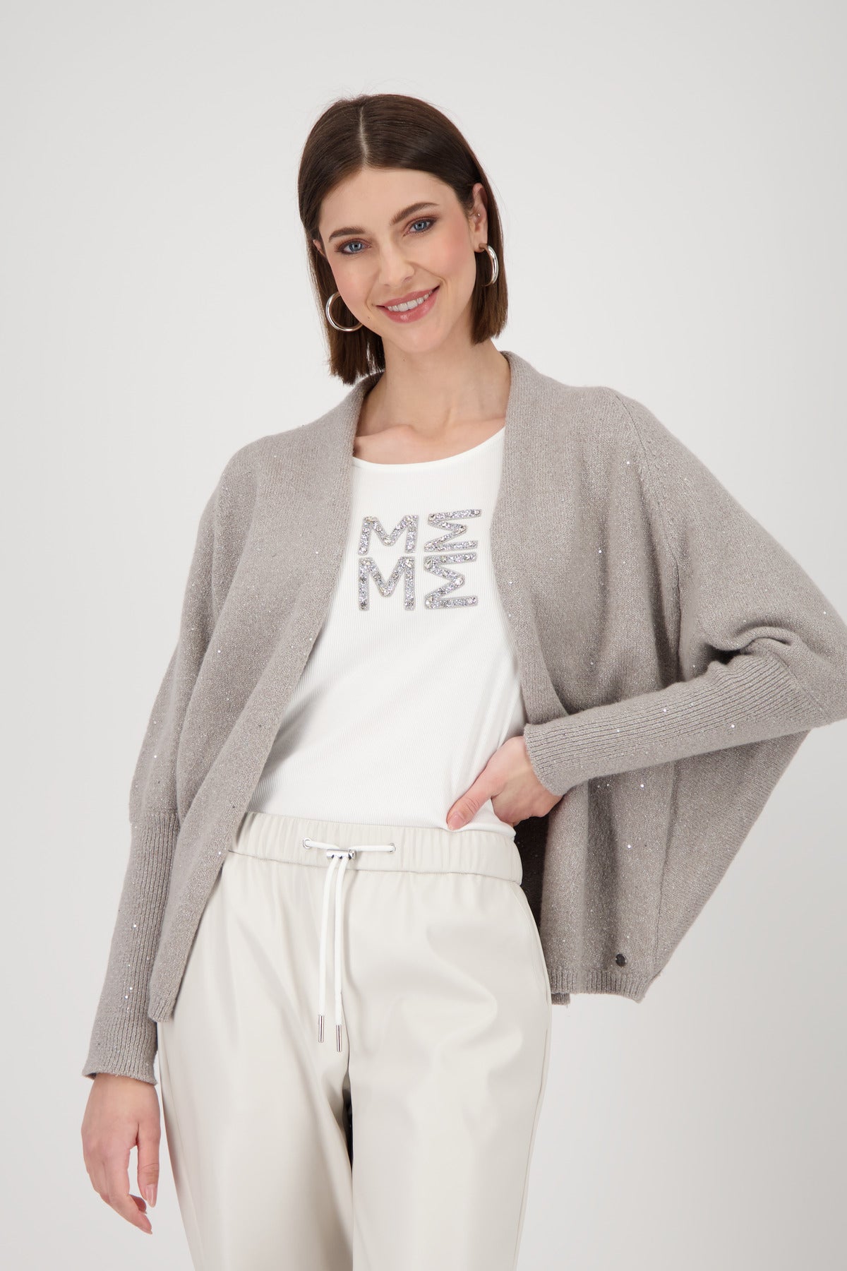 Monari Strickjacken  beige