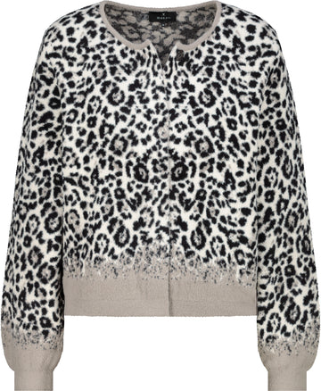 Strickjacke mit Leo-Muster