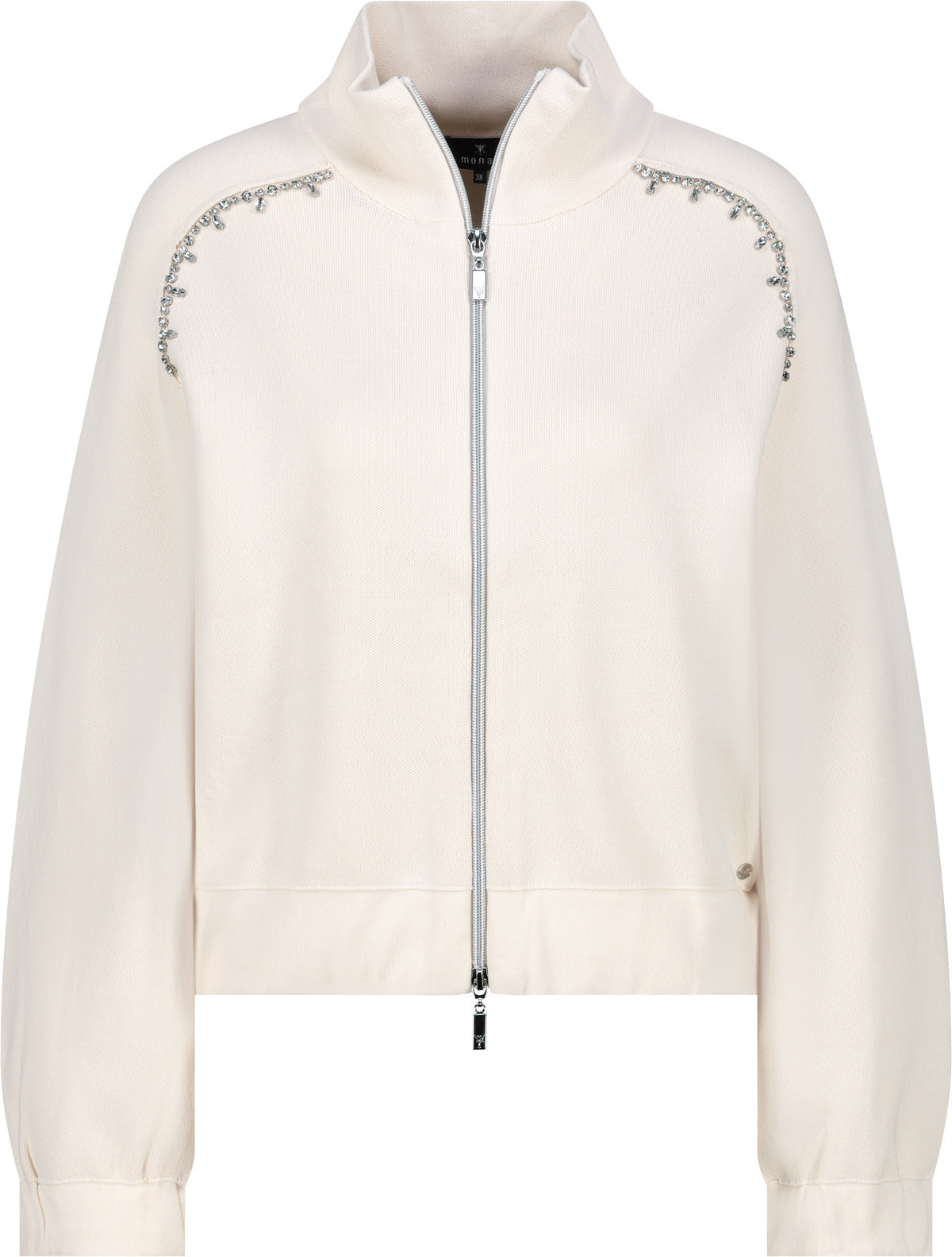 Monari Sweatjacken  creme