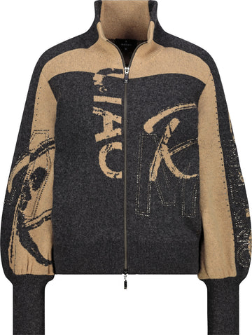 Strickjacke mit Strasssteinen